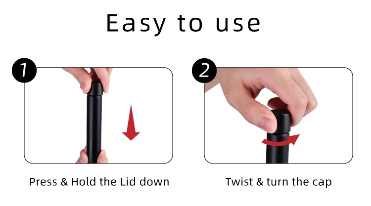 product-750-417 black plastic child resistant tube