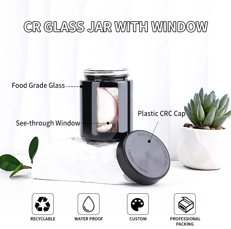 glass marijuana jars