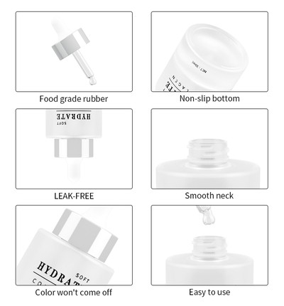 frosted glass cosmetic bottle frosted glass cosmetic bottle