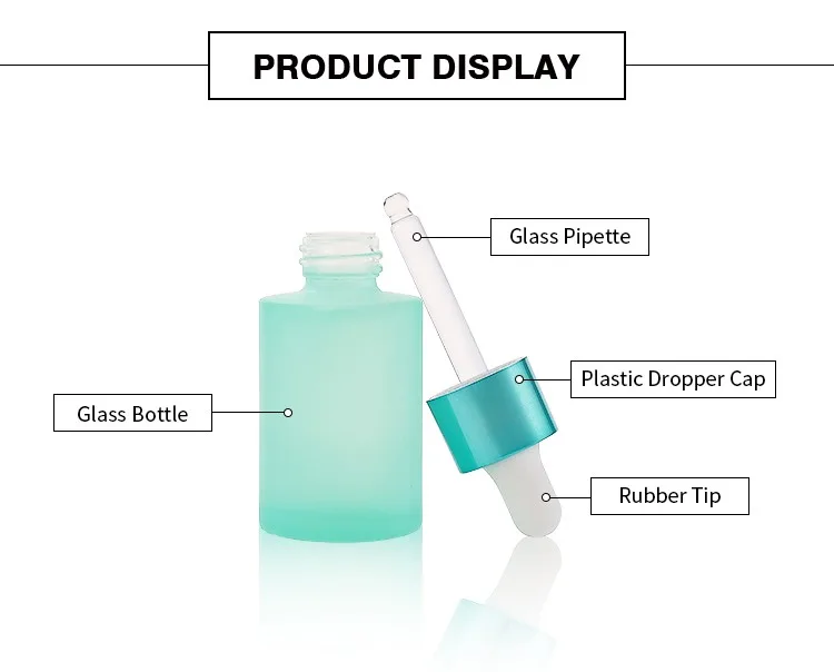 glass dropper bottle with dropper