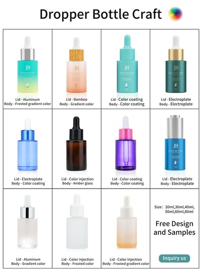 glass bottle with dropper