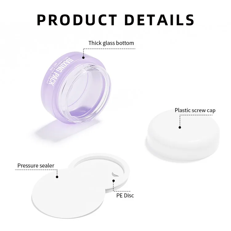 small travel cosmetic jars