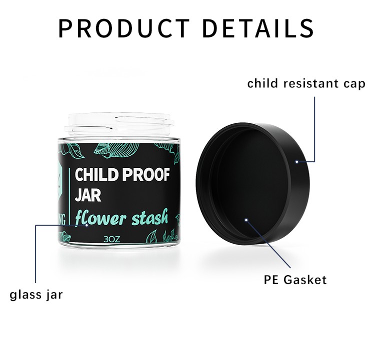 marijuana glass jar