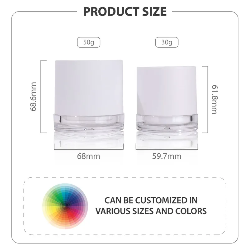 50g plastic jars 50g plastic jars