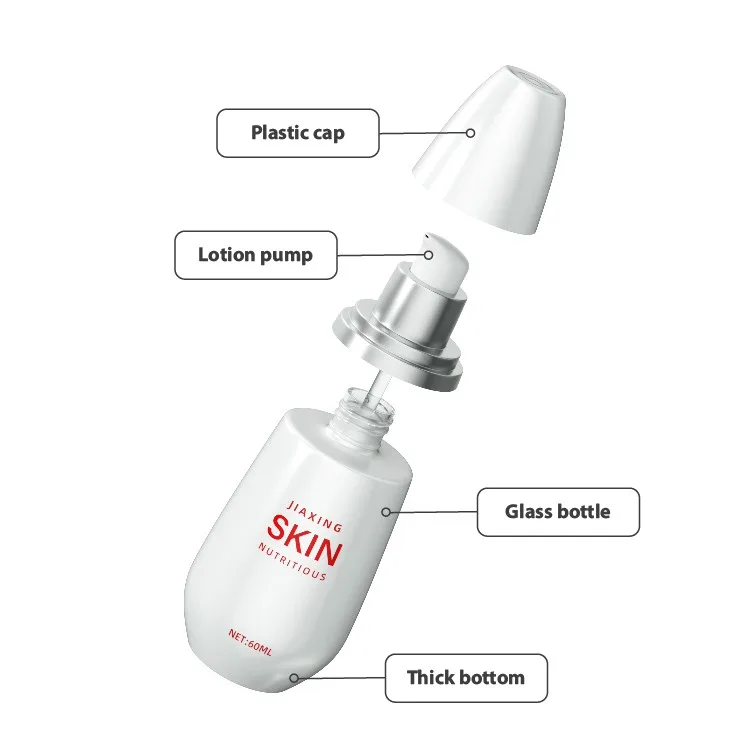 glass lotion jars