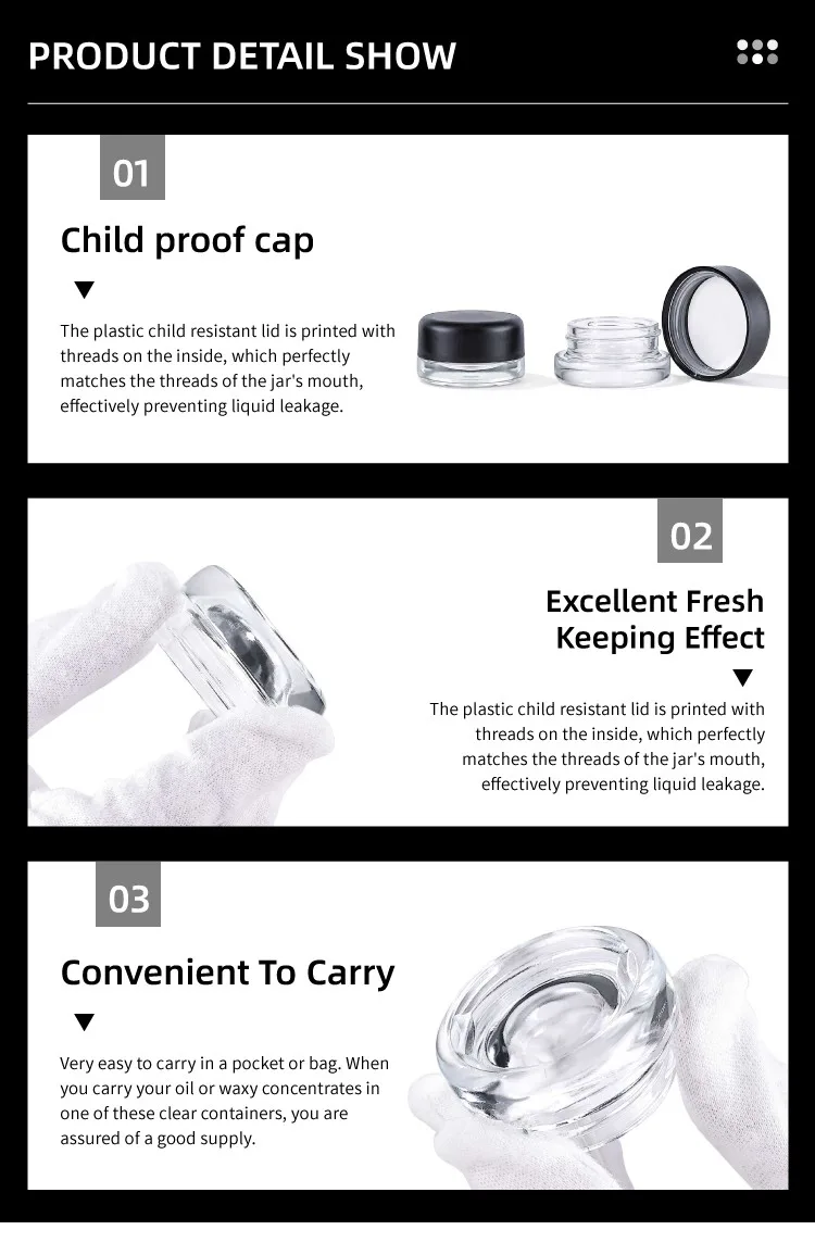 glass child resistant jar