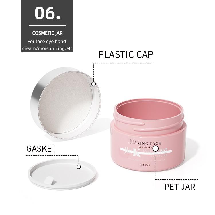 plastic cosmetic jars with lids