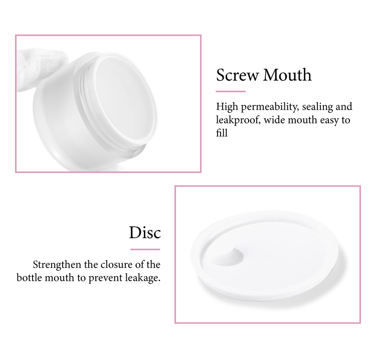 30g frosted cosmetic cream jar packaging