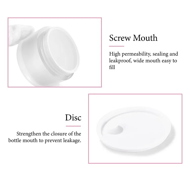 30g frosted cosmetic cream jar packaging