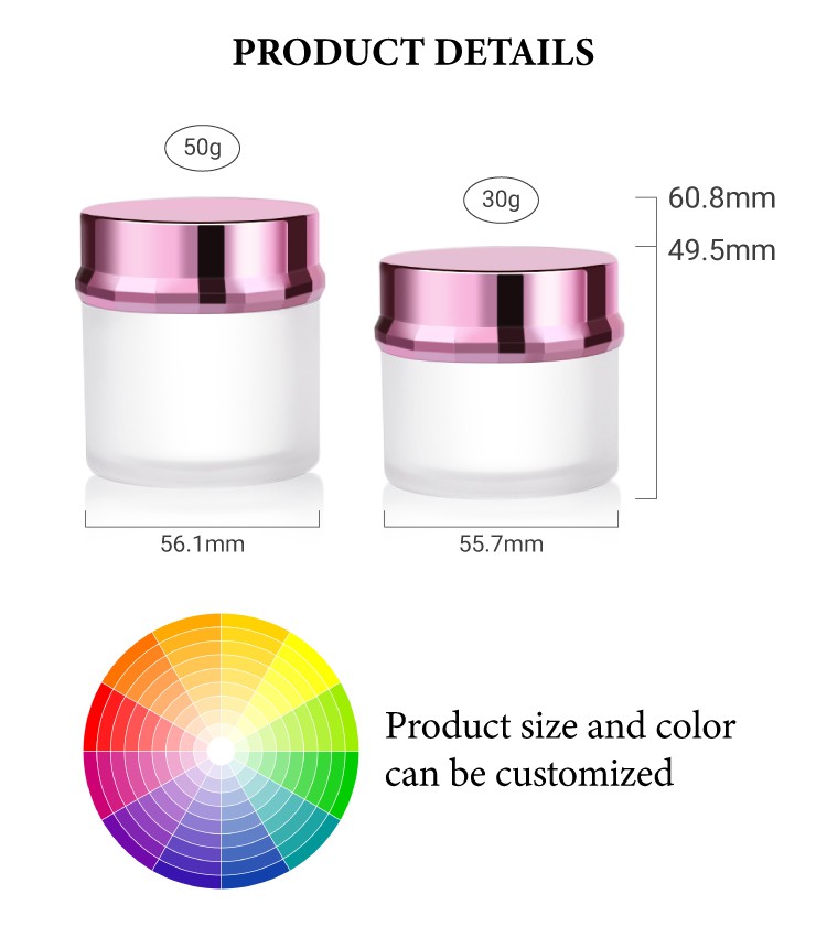30g frosted cosmetic cream jar 30g frosted cosmetic cream jar