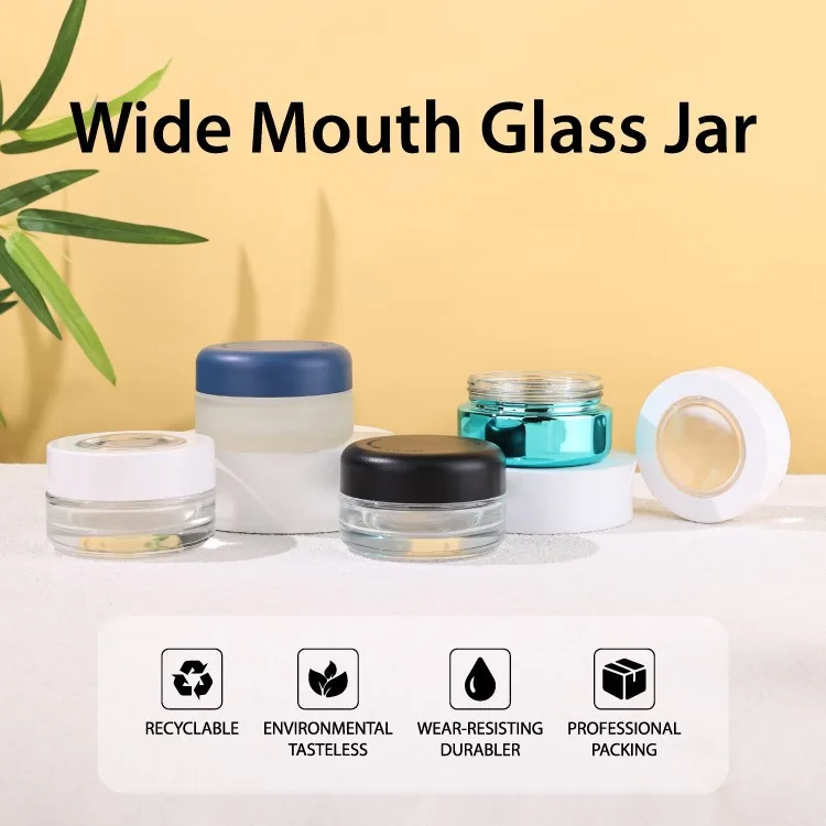 2oz glass cannabis jar