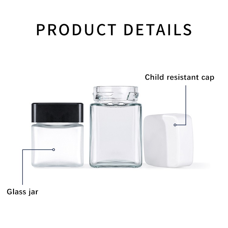clear child proof jar