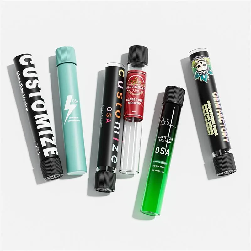 125mm Cigarette Bottle With Glass Child Proof Lid