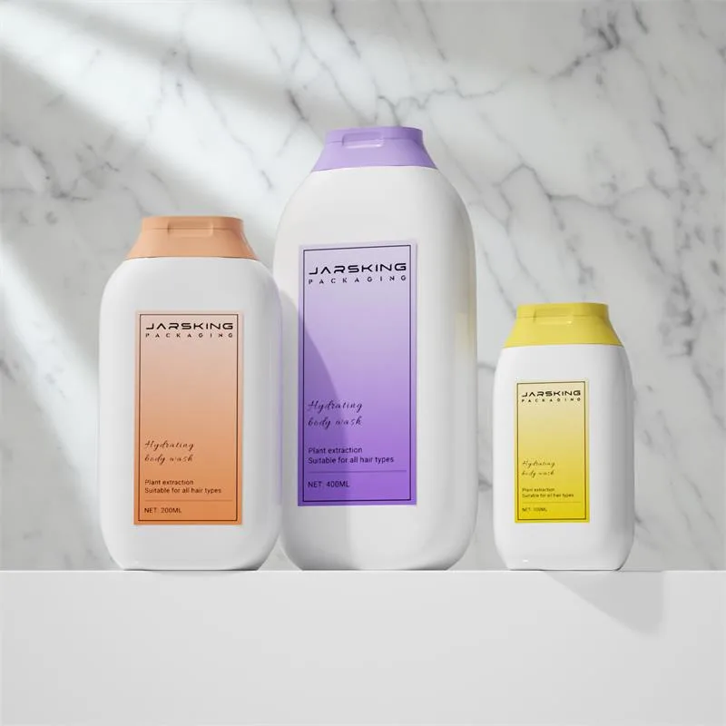 200ml 400ml Squeeze Shampoo Bottle HDPE Plastic Bottle Supplier