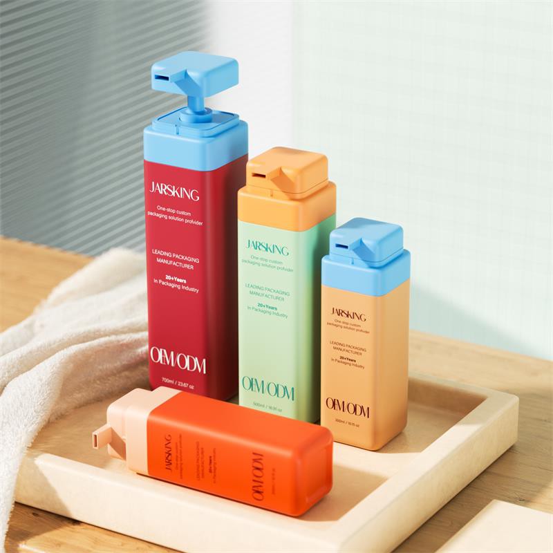 300ml 500ml 750ml Plastic Reusable Shampoo And Conditioner Bottles HDPE Supplier