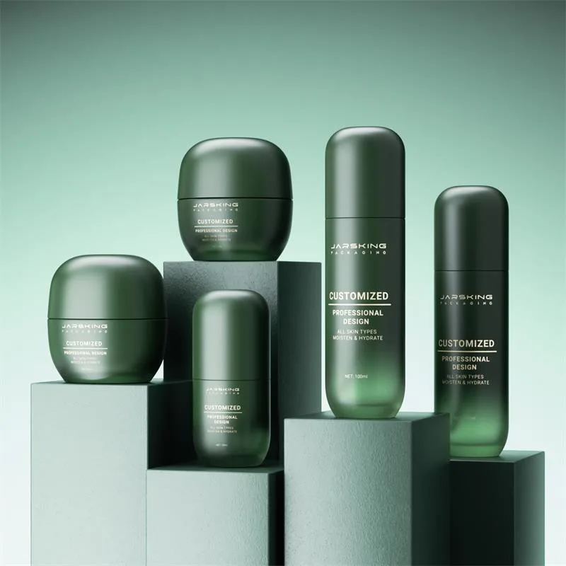 50g Replaceable Glass Skincare Packaging Face Cream Bottle