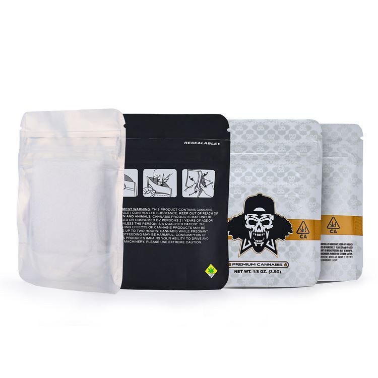 Aluminum Resealable Ziplock Mylar Bags Polyester Film Bag