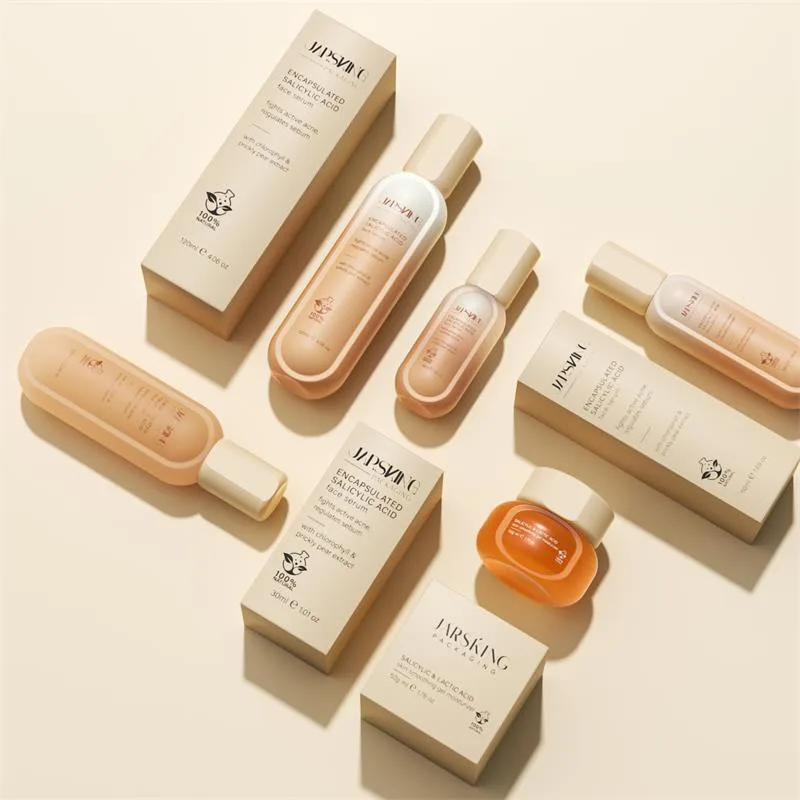 Custom Cosmetic Containers 100ml 50ml Cream Jars Cosmetic Packaging