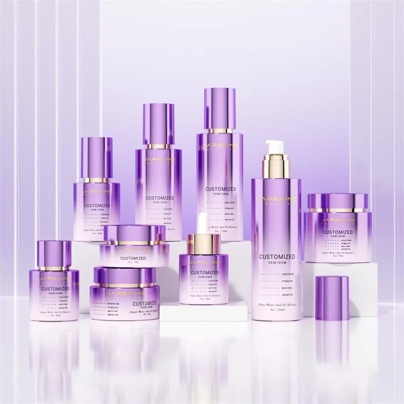 Eco Friendly Skincare Packaging Glass Cream Jars Cosmetics 30g 100ml