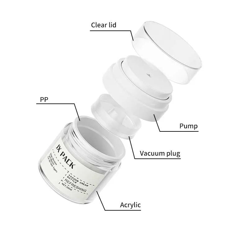 airless cream jar airless cream jar