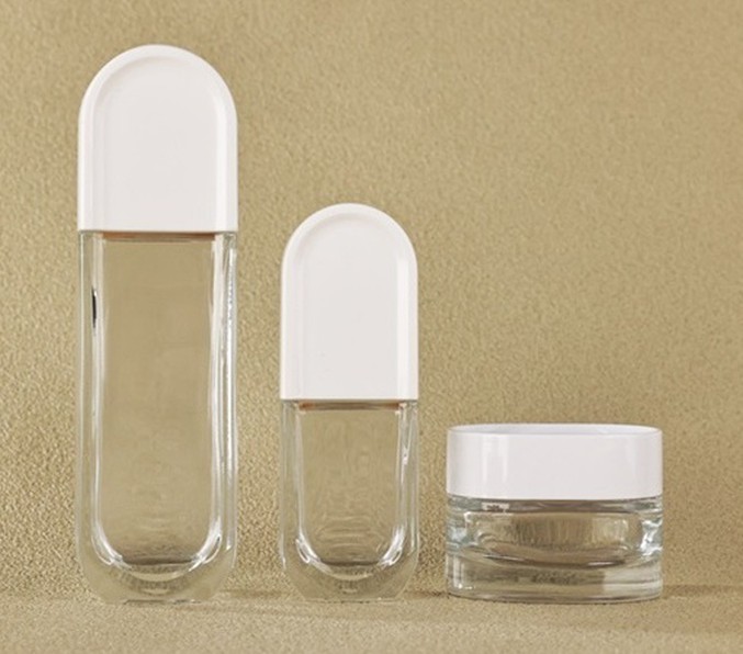 glass skincare bottle