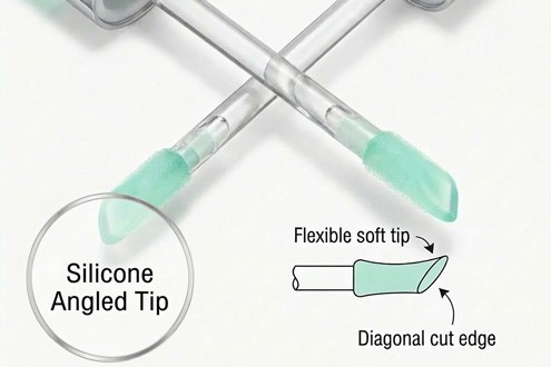 silicone angled tip