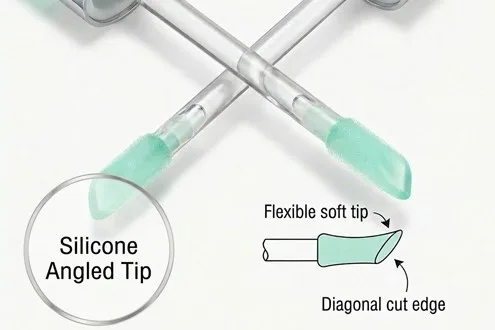 silicone angled tip silicone angled tip