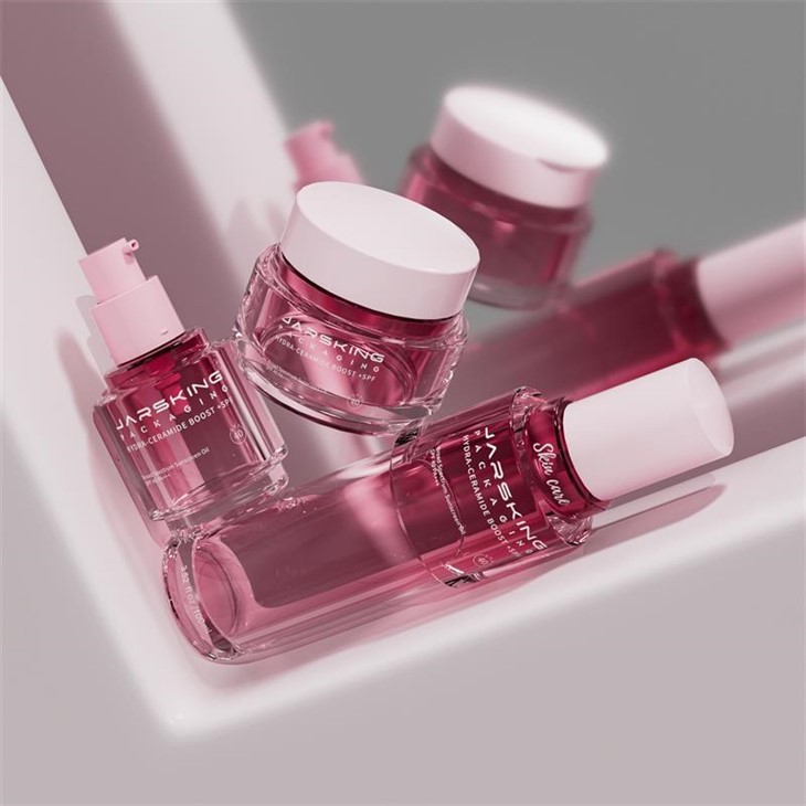 Conjunto de cuidado de la piel Embalaje 30ml 50ml Botella de envase cosmético de vidrio