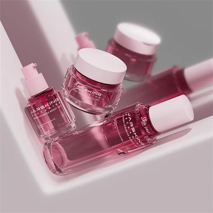 Skincare Set Packaging 30ml 50ml Glass Cosmetic Container Bottle