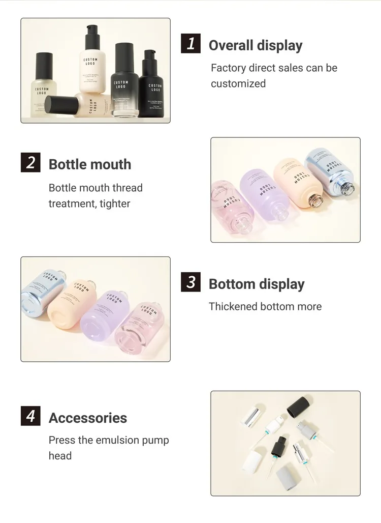 glass bottle with pump for lotion glass bottle with pump for lotion