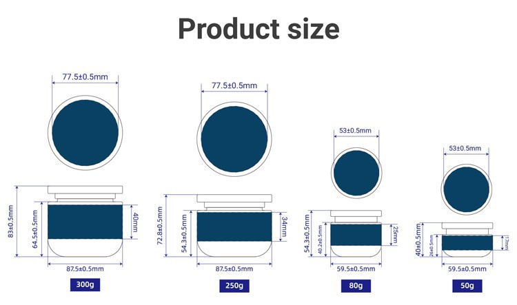 plastic containers for cosmetic products