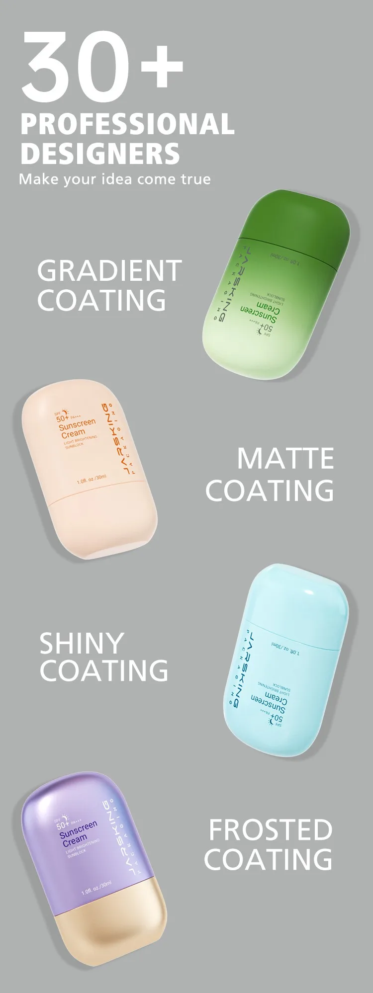 30ml sunscreen bottle 30ml sunscreen bottle