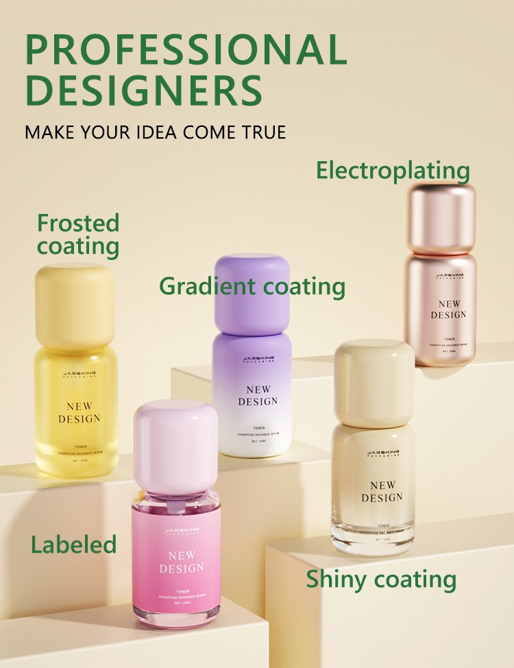 luxury glass cosmetic bottles
