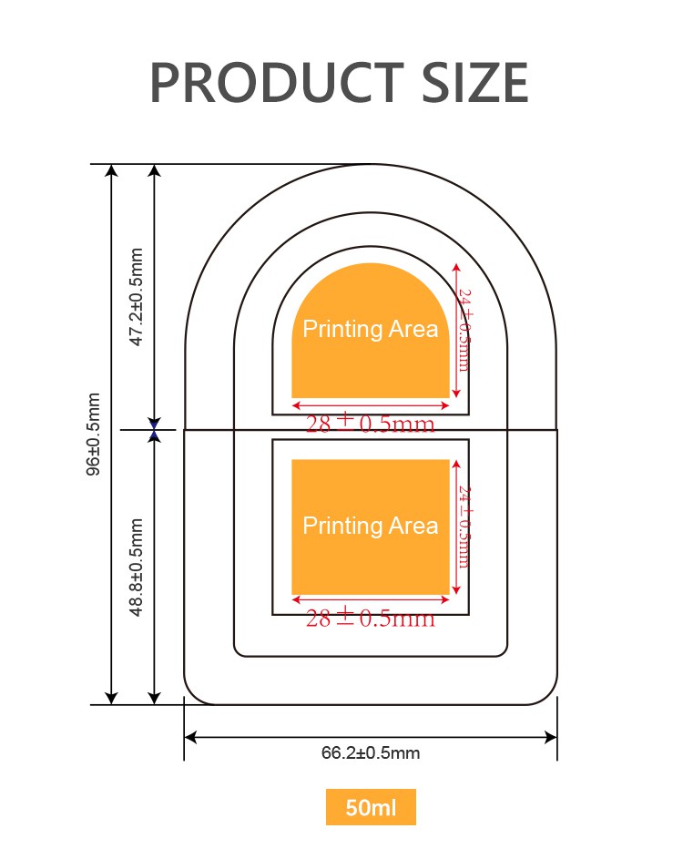 50ml plastic sunscreen container 50ml plastic sunscreen container