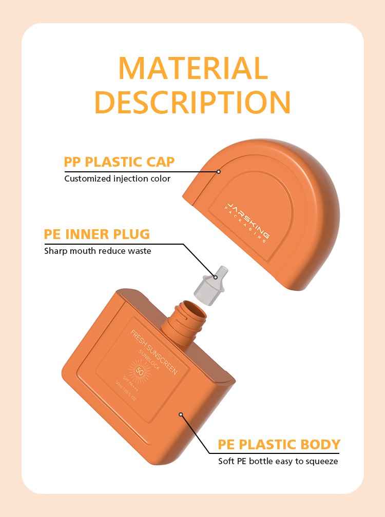 Sustainable sunscreen container packaging Sustainable sunscreen container packaging