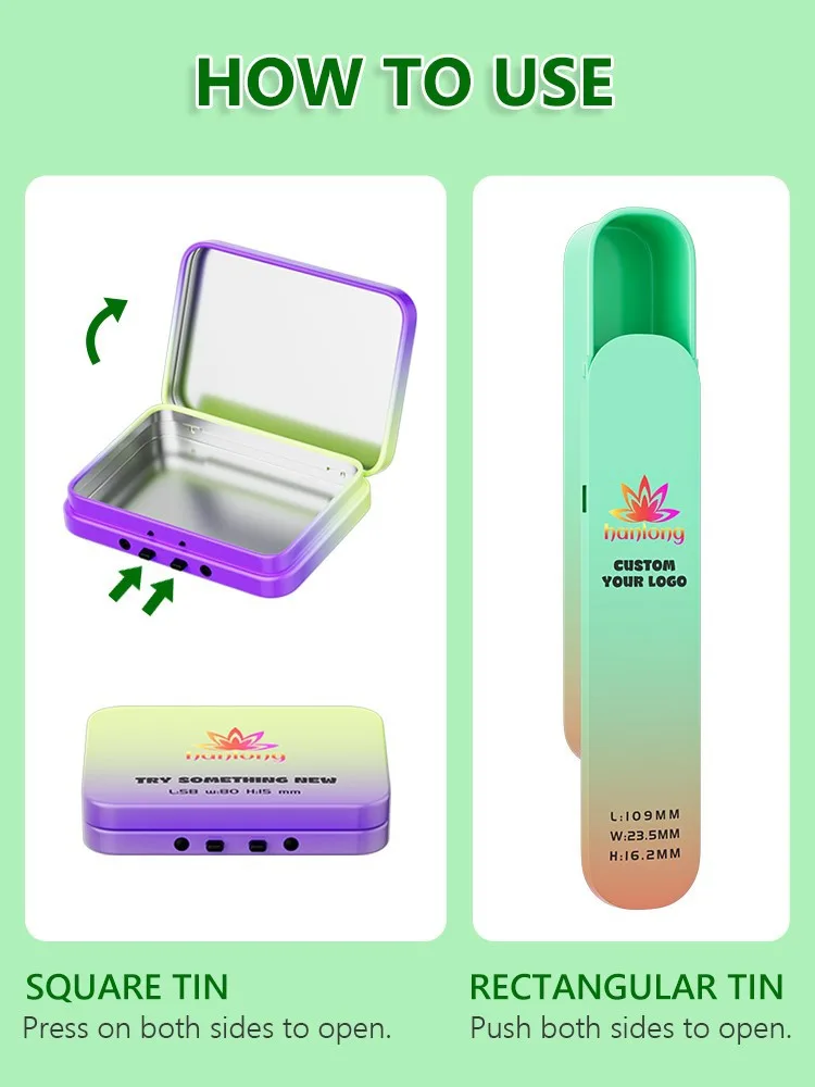 reusable tobacco product tin box