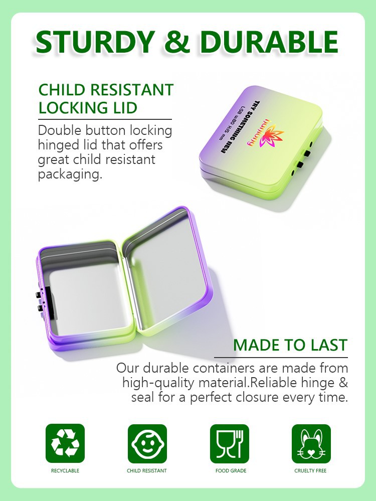 child resistant tin box child resistant tin box