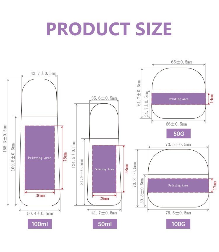 cosmetic jars with lids