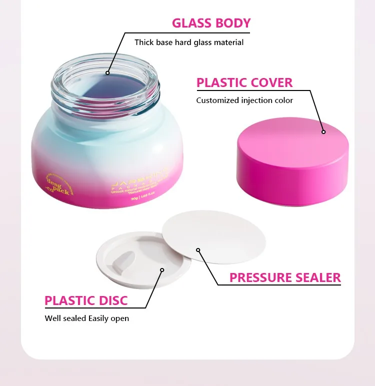 cosmetic bottles and jars