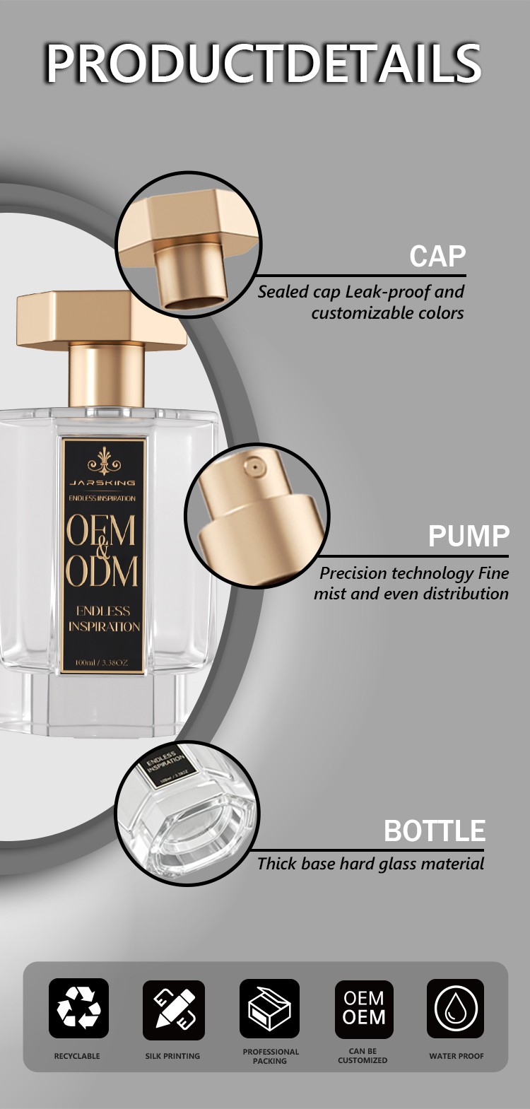 refillable perfume spray bottle