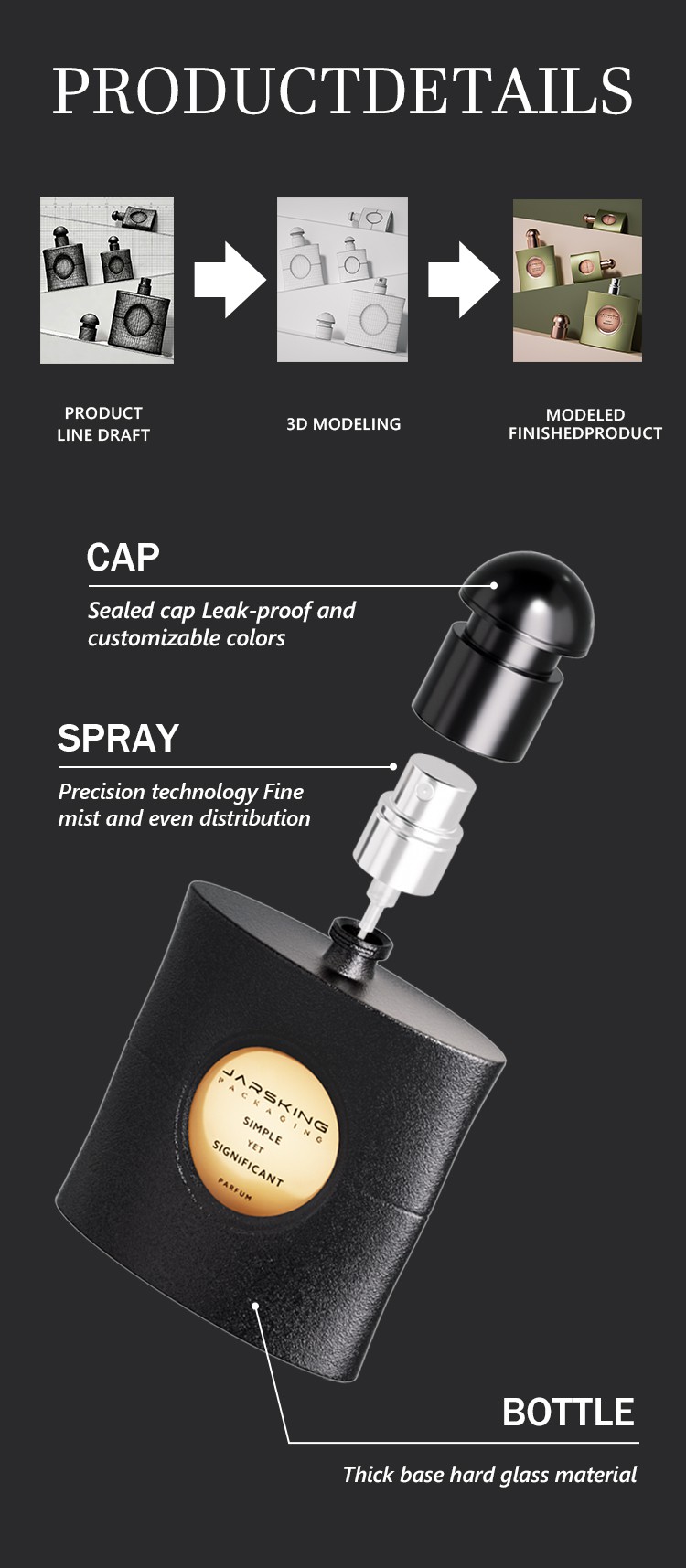 100ml glass fragrance bottle
