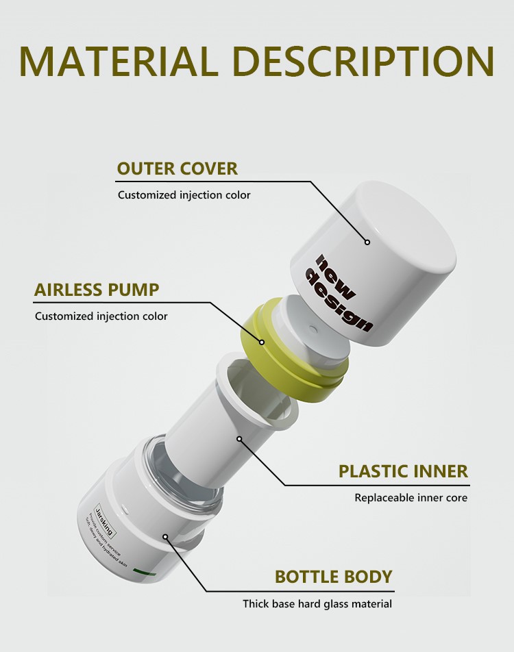 airless cosmetic jars