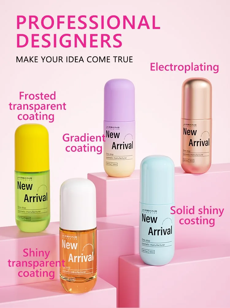 empty skincare bottles