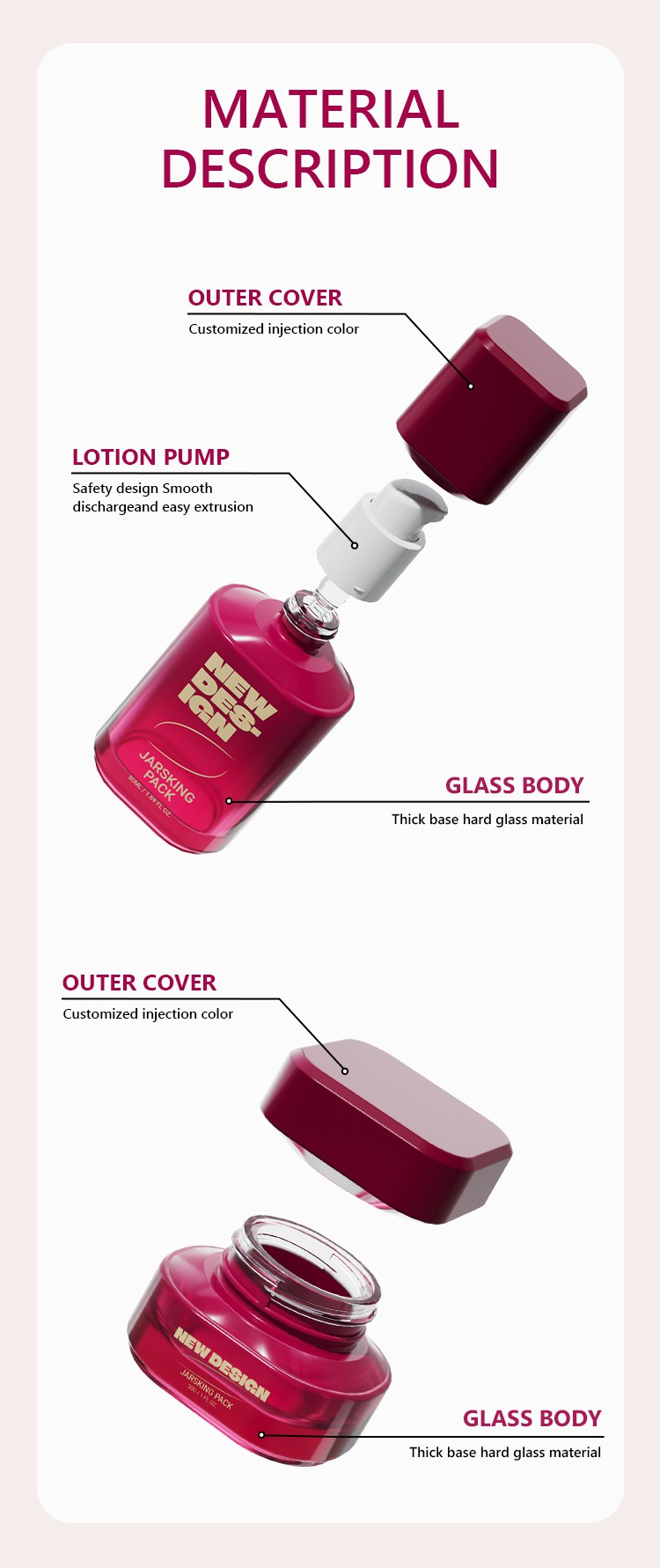 eco-friendly refillable cosmetic containers	