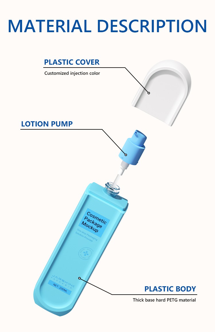 refillable PETG skincare bottle