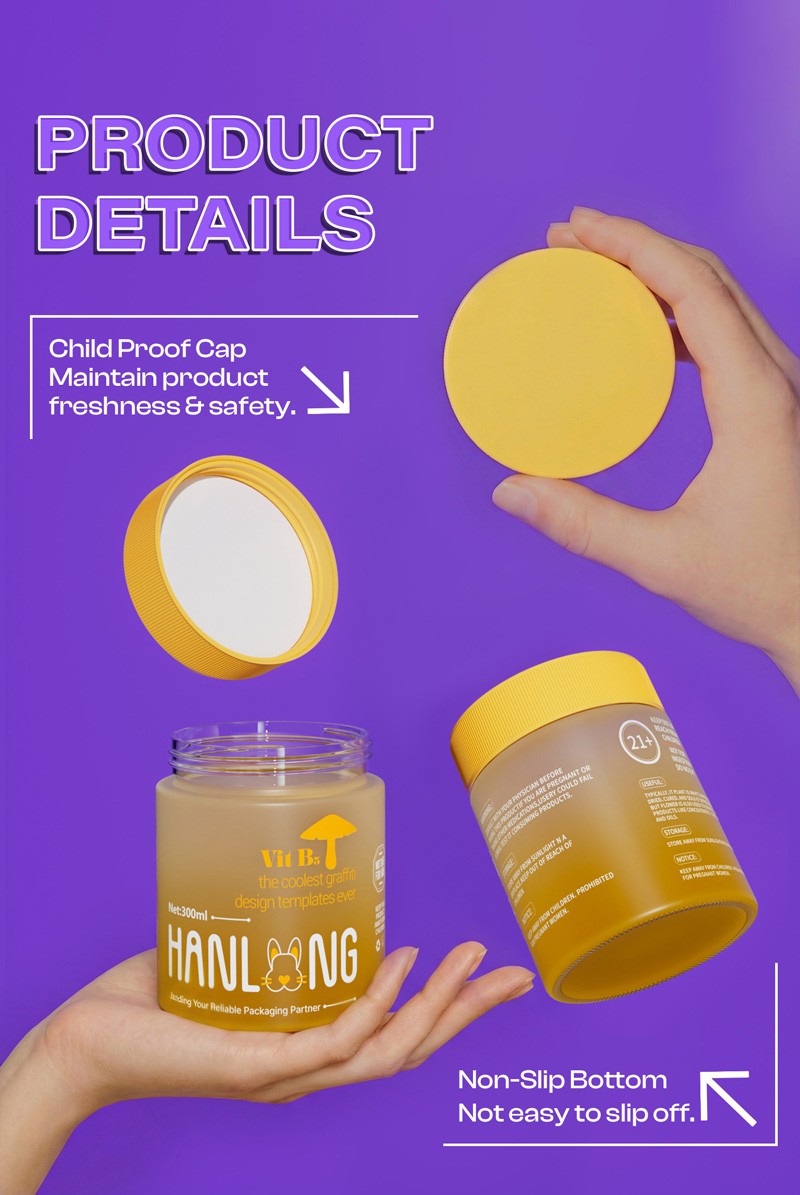 100ml glass child resistant jar 100ml glass child resistant jar