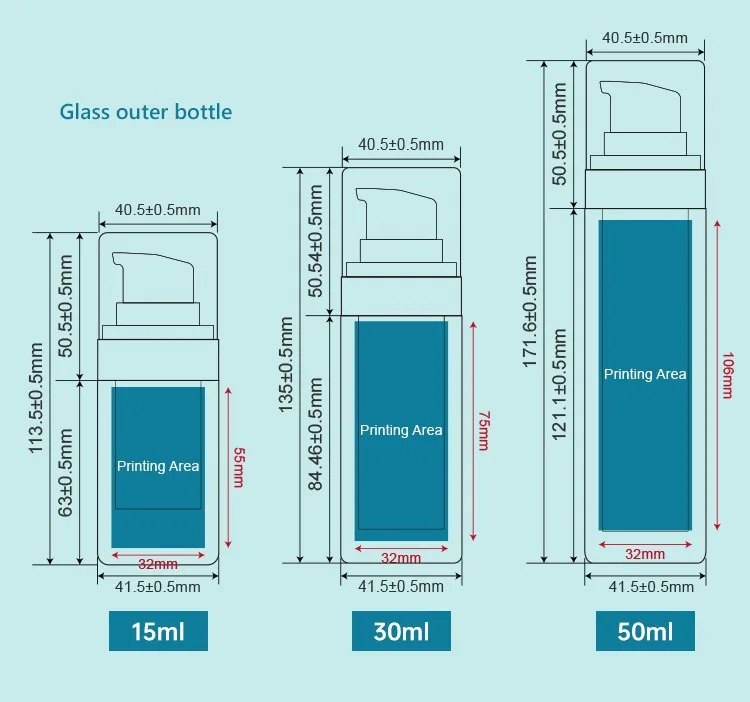 15ml airless pump bottles 15ml airless pump bottles