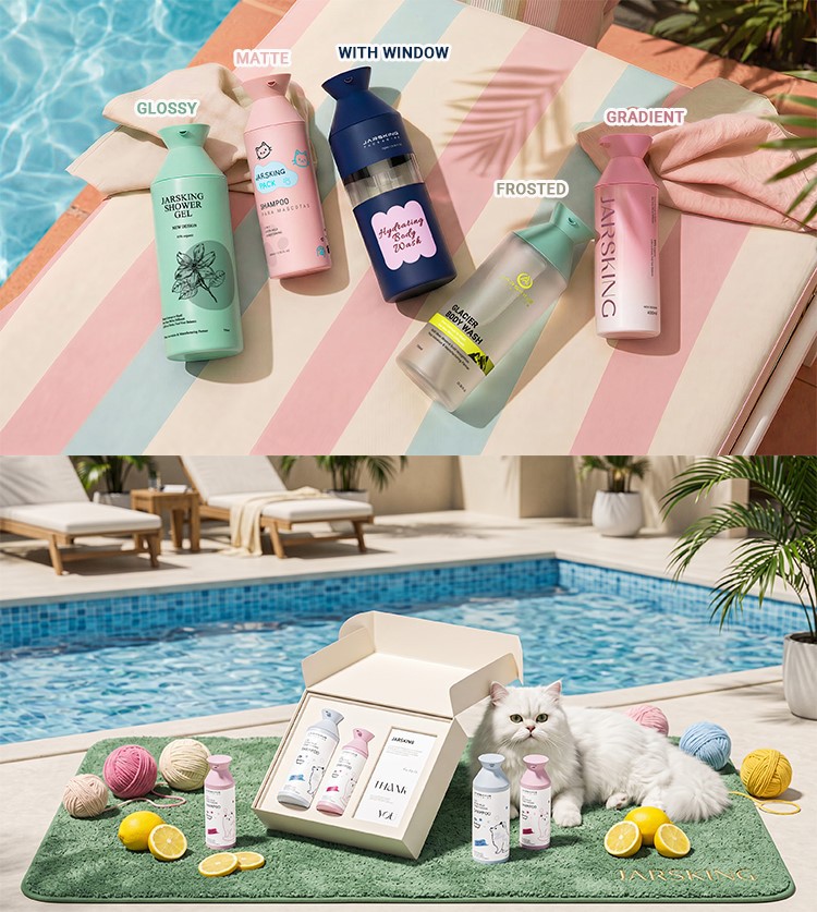 personalized shampoo and conditioner bottles