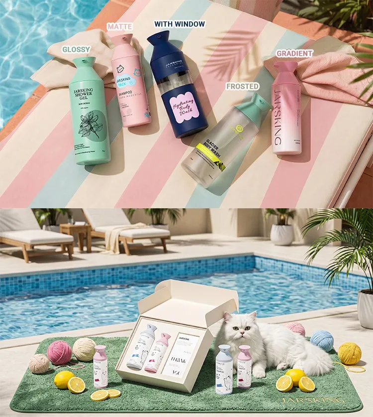personalized shampoo and conditioner bottles