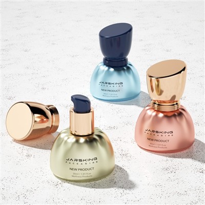 30ml Glass Lotion Bottles With Pump Essential Oil Moisturizer Pump Bottle Packaging factory